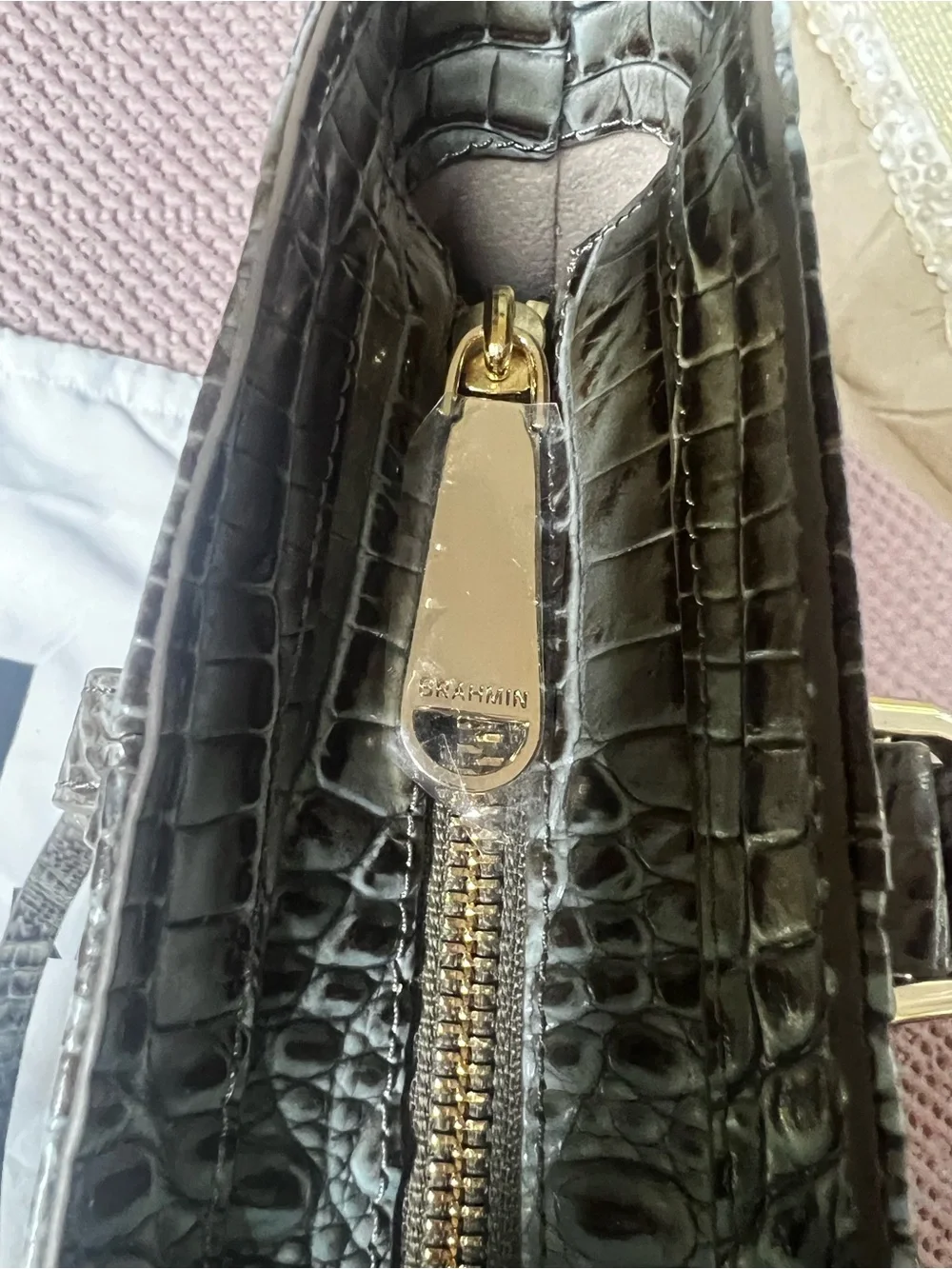 Brahmin Abigail Bluebell Ombré Melbourne Shoulder Bag - Picture 9 of 17